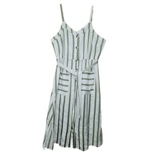 Mlle‎ Gabrielle Women's XL Cotton Midi SunDress Beach Summer Modest Church Work